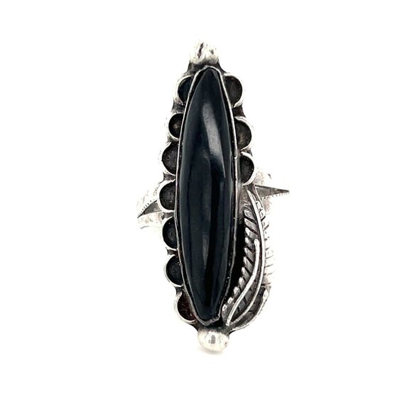 Sterling Silver Onyx Ring - Picture 1 of 5
